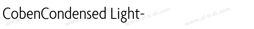 CobenCondensed Light字体转换